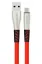 Konfulon S88 Metal Uçlu Micro USB Kablo 1M 2.4A - Kırmızı resmi