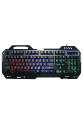 Konfulon V1 RGB Işıklı Metal Yüzey Türkçe Q Kablolu Gaming Klavye resmi