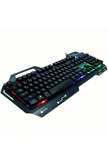 Konfulon V1 RGB Işıklı Metal Yüzey Türkçe Q Kablolu Gaming Klavye resmi