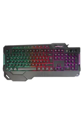 Konfulon MK80 RGB Işıklı Türkçe Q Kablolu Mekanik Hisli Klavye resmi