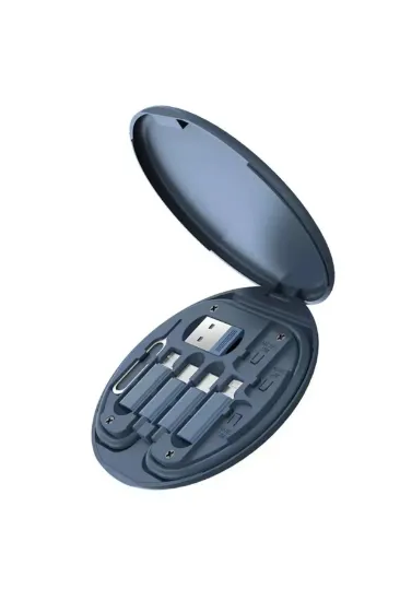 Konfulon SN06 3in1 Kablo ve Kart Düzenleyici - Mavi resmi