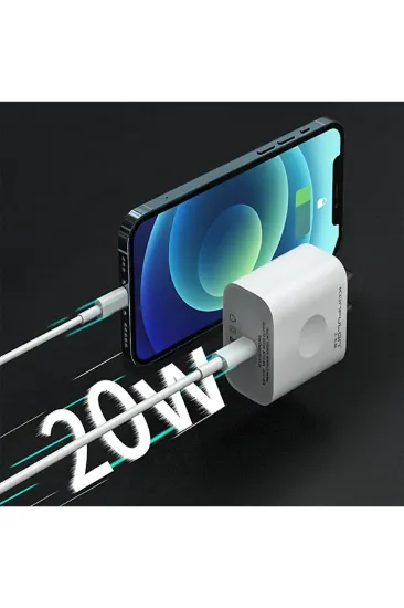 Konfulon C69D 20W + DC13 1M 20W Type-C to Lightning Kablolu PD Şarj Cihazı resmi