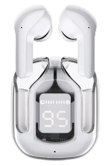 Konfulon GT13 Dijital Şarj Göstergeli Kablosuz Airpods Kulaklık - Beyaz resmi