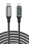 Konfulon DC41 Type-C to Lightning 1M Örgü 20W Hızlı Şarj Kablo - Siyah resmi