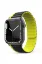 Movenchy Apple Watch 42mm MO-WB1 Çift Renk Mıknatıslı Silikon Kordon - Siyah-Sarı resmi