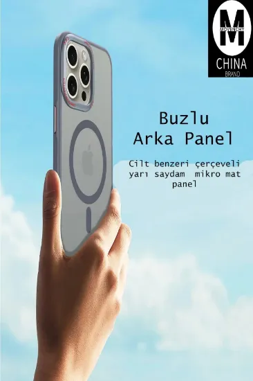 Movenchy iPhone 15 Kılıf Radyant Magsafe Kapak - Derin Mor resmi