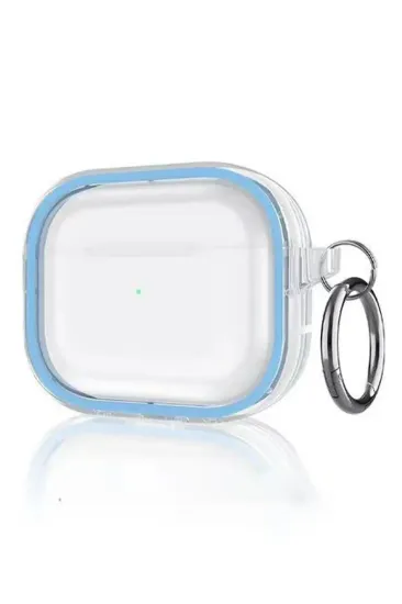Movenchy Airpods Pro 2 (2.nesil) Shiny Şeffaf Kılıf - Sierra Blue resmi