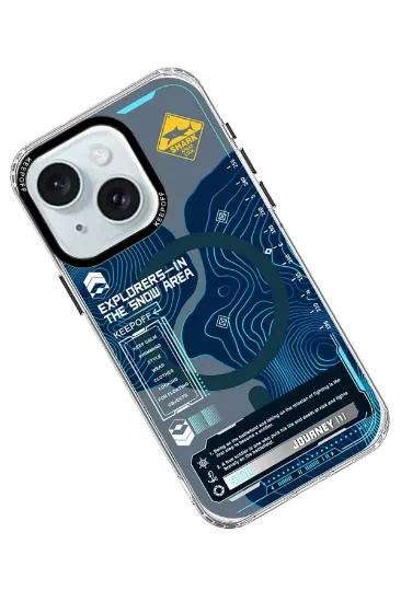 Keep Off iPhone 15 Map Magsafe Kapak - Island resmi