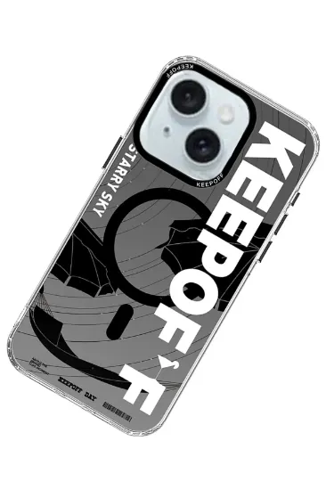 Keep Off iPhone 15 Summer Travel Magsafe Kapak - Starry Night resmi
