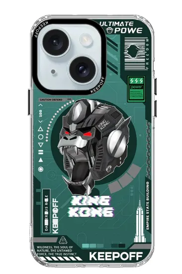 Keep Off iPhone 15 DNA Magsafe Kapak - King Kong resmi