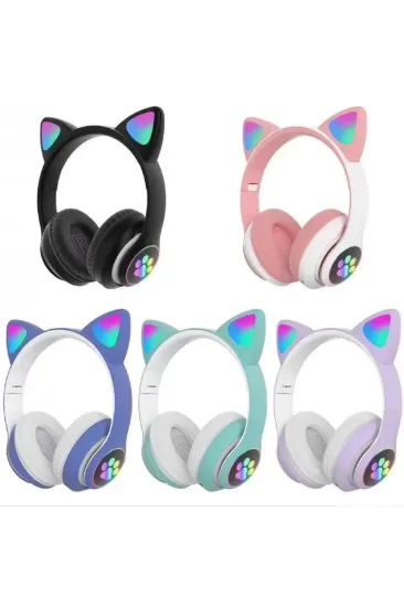 Karler Bass STN28 Kablosuz Kedi Kulaklık - Mavi resmi