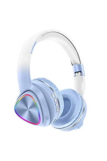 Karler Bass Tune 650 BT RGB Kablosuz Kafaüstü Kulaklık - Mavi resmi