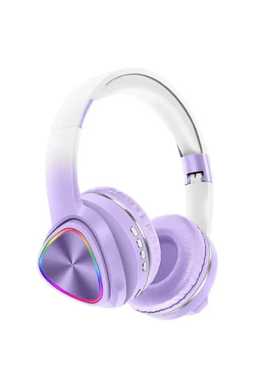 Karler Bass Tune 650 BT RGB Kablosuz Kafaüstü Kulaklık - Lila resmi