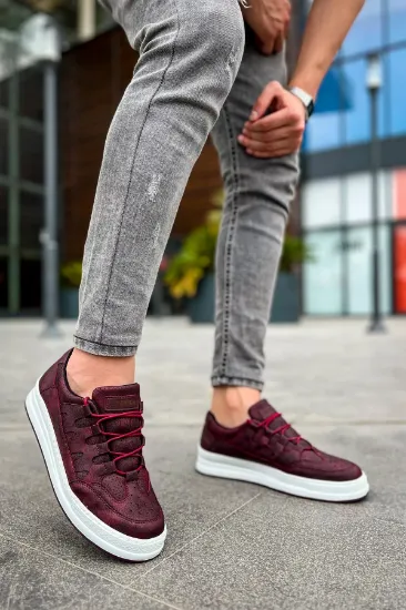 CH040 CBT C-Rey Erkek Ayakkabı BORDO resmi