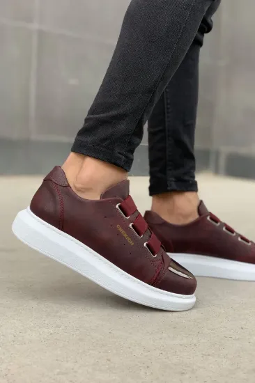 CH251 CBT Mirror Erkek Ayakkabı BORDO resmi