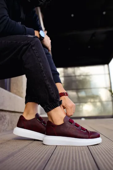 CH253 CBT Mirror Non Erkek Ayakkabı BORDO resmi