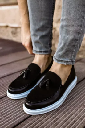 CH002 CBT Loafer Pelle Erkek Ayakkabı SIYAH resmi