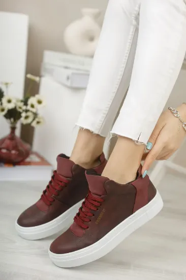 CH004 CBT Hıde Kadın Ayakkabı BORDO resmi
