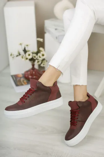 CH004 CBT Hıde Kadın Ayakkabı BORDO resmi
