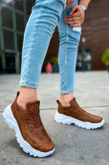 CH089 CBT Low Top Lace Up Erkek Ayakkabı TABA resmi