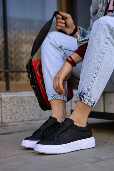 CH092 CBT Zip Style Erkek Ayakkabı SIYAH resmi