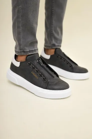 CH092 GBT Zip Style Erkek Ayakkabı ANTRASIT/BYZ(57-10) resmi
