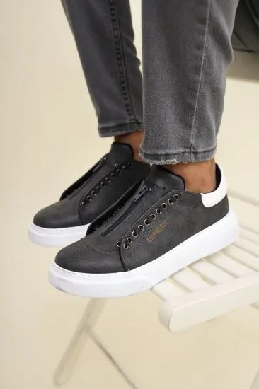 CH092 GBT Zip Style Erkek Ayakkabı ANTRASIT/BYZ(57-10) resmi