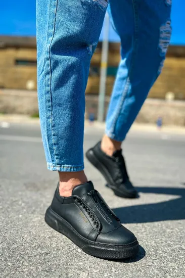 CH092 ST Zip Style Erkek Ayakkabı SIYAH resmi