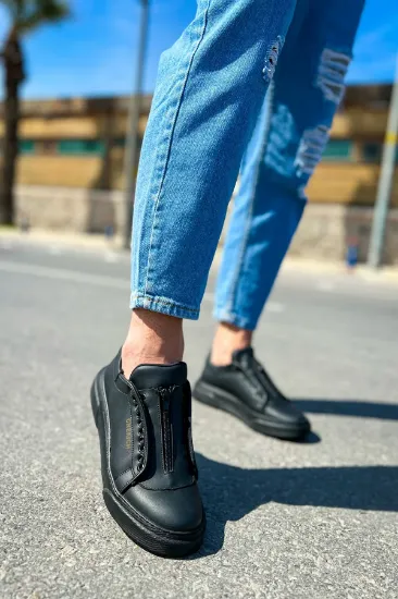 CH092 ST Zip Style Erkek Ayakkabı SIYAH resmi