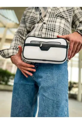 CH101 Poani Tablet Erkek Çanta BEYAZ/SIYAH resmi