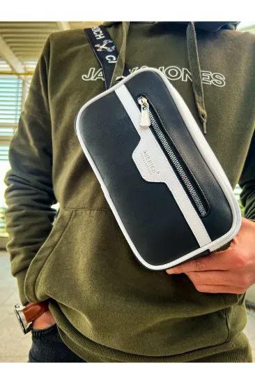 CH101 Poani Tablet Erkek Çanta SIYAH/BEYAZ resmi