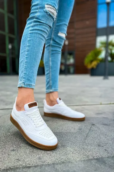 CH157 CKT Retro Erkek Ayakkabı BEYAZ resmi