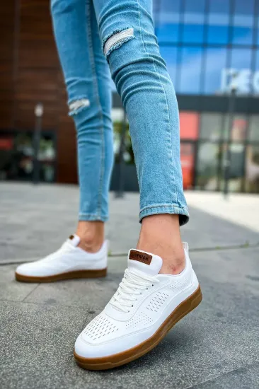 CH157 CKT Retro Erkek Ayakkabı BEYAZ resmi
