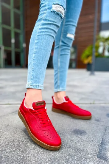 CH157 CKT Retro Erkek Ayakkabı KIRMIZI resmi