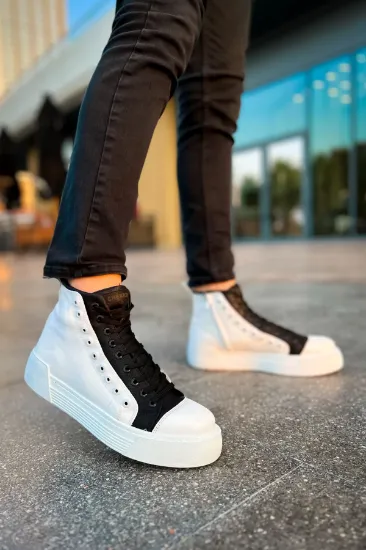 CH167 GBT Blazer Erkek Bot BEYAZ/SIYAH resmi