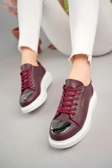 CH175 CBT Mirror Kadın Ayakkabı BORDO resmi
