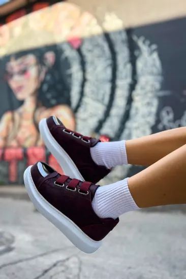 CH251 CBT Mirror Kadın Ayakkabı BORDO resmi