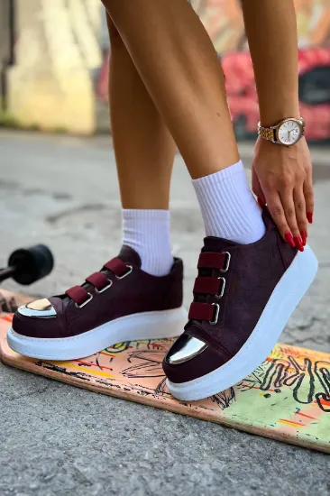 CH251 CBT Mirror Kadın Ayakkabı BORDO resmi