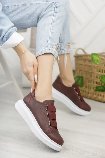 CH253 CBT Mirror Non Kadın Ayakkabı BORDO resmi