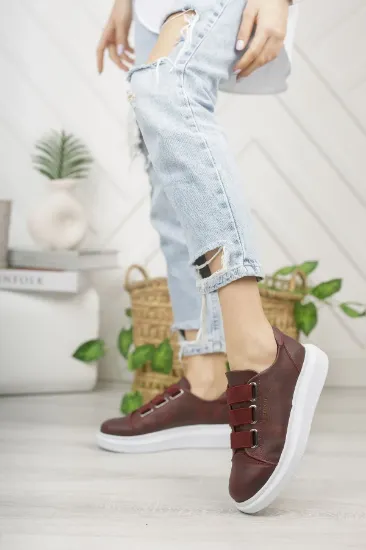 CH253 CBT Mirror Non Kadın Ayakkabı BORDO resmi