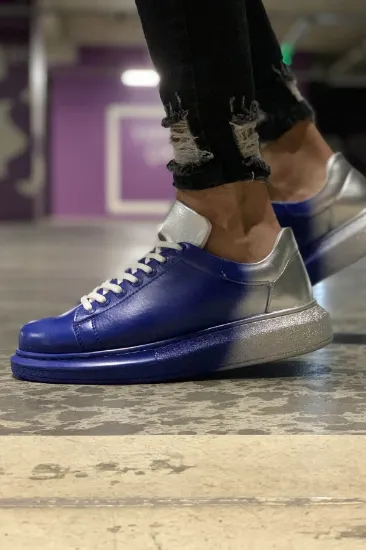 CH254 CBT Pittura Erkek Ayakkabı 412 MAVI / GÜMÜS resmi