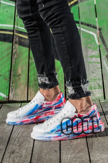 CH254 CBT Pittura Erkek Ayakkabı 425 BORDO MAVI COOL resmi