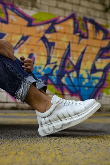 CH254 CBT Pittura Erkek Ayakkabı 434 BEYAZ / GÜMÜS COOL resmi