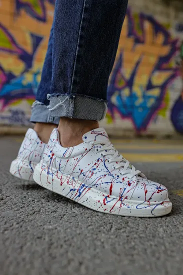 CH254 CBT Pittura Erkek Ayakkabı 462 MAVI / KIRMIZI SPLUSH resmi