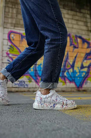 CH254 CBT Pittura Erkek Ayakkabı 462 MAVI / KIRMIZI SPLUSH resmi