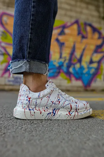 CH254 CBT Pittura Erkek Ayakkabı 462 MAVI / KIRMIZI SPLUSH resmi