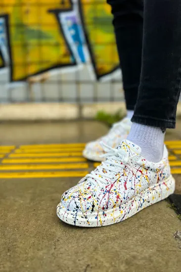 CH254 CBT Pittura Erkek Ayakkabı 470 SARI / KIRMIZI / MAVI resmi