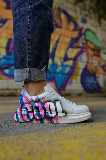 CH254 CBT Pittura Erkek Ayakkabı 486 PEMBE / MAVI COOL resmi