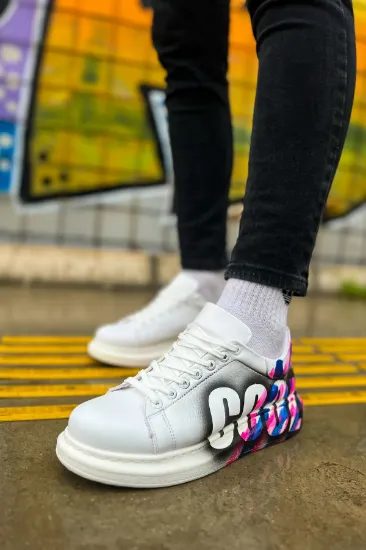 CH254 CBT Pittura Erkek Ayakkabı 486 PEMBE / MAVI COOL resmi