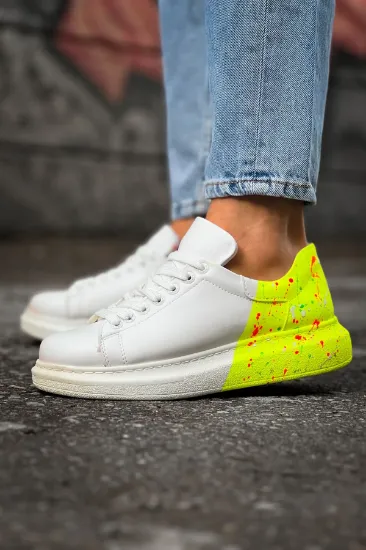 CH254 CBT Pittura Erkek Ayakkabı 502 NEON SARI TOPUK SPLUSH resmi